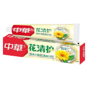 中华牌花清护牙膏草本夏桑菊味清洁牙齿橙花蒲公英味清新口气 清洁牙齿 草本夏桑菊味180g