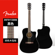 芬达（Fender）CD-60SCE Dreadnought 原声电箱吉他 芬达双十二 0970113006黑色 41英寸