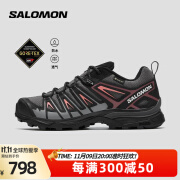 萨洛蒙（Salomon）女款 户外运动防水透气舒适支撑登山徒步鞋 X ULTRA PIONEER GTX 磁铁灰 471970 6 (39 1/3)