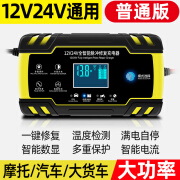 徽农汽车电瓶充电器12v24v智能脉冲修复摩托车电池充电机大功率 12v24v大功率充电器