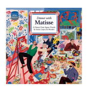 预订 英文原版 Dinner with Matisse 与马蒂斯共进晚餐 Thames and Hudson 1000块的拼图游戏生活风格书籍 红色