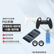 PlayStation PS5游戏机Nextorage原装固态硬盘1T/2T/4T/8T扩展卡手柄配件保护套充电座充摇杆帽港服解锁备份 PS5手柄专用座充+手柄保护套+1GU盘+摇杆帽