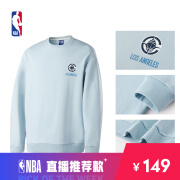 NBA 球队文化系列洛杉矶快船加绒保暖圆领柔软舒适卫衣 腾讯体育 M