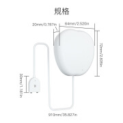 MoesHouse涂鸦wifi智能家居水浸传感器APP定时漏水蜂鸣警报安防智 电池带喇叭蜂鸣报警WiFi水浸报警器