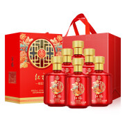 五粮液五粮液生态酿酒出品[关注店铺]红福风华锦泰绿豆酒优级酒质宴请 52度 500mL 6瓶 整箱装