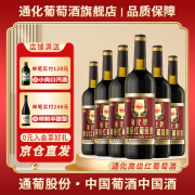 通化葡萄酒 通化红梅山葡萄酒甜型高级红 铁盖红梅甜酒老红梅系列 高级红12度740ml*整箱6瓶