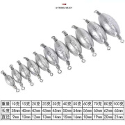 维诺亚快速不锈钢转环铅坠多功能双环橄榄海钓河钓不生锈渔具配件 双环25克实重23.2克【20枚】