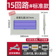 执音pz30配电箱盖板家用电表箱面板强电箱电箱盖板盒配件空开照明盖子 15回路