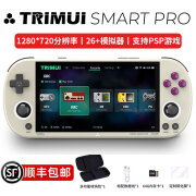 TRIMUI SMART PRO复古游戏机掌机 童年怀旧PSP掌上游戏机 NDS模拟 GBA掌机 1280*720分辨率抖音同款 灰色 豪华版256G闪+迪丨1.5W游戏+钢化膜+收纳包