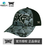 PXG高尔夫球帽男士新款 运动休闲棒球帽Darkness Skull Camo遮阳迷彩  Faceted Logo 9FORTY