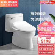 科勒（KOHLER）一体机智能马桶智能坐便器虹吸式即热强排污除臭暖风智能盖5697T 【305坑距】即热全功能31332