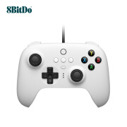 八位堂（8BitDo）猎户座真无线手柄 Steam电脑PC接收器NS双人成行战神5 有线版 白色【PC、Switch即插即用】