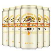 麒麟KIRIN 春季限定 樱花啤酒 日式精酿啤酒 一番榨罐装 麒麟一番榨啤酒   500mL 6罐