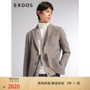 ERDOS【商场同款】 冬季商务休闲百搭时尚男西服外套 深棕 180/100A/XL