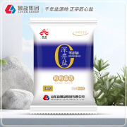 鲁晶零添加抗结剂深井盐（粒粒精选）400g加碘食用盐 加碘400g*6袋