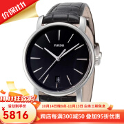 雷达（RADO）24年新款钻霸系列瑞士手表皮带简约商务女士石英腕表 送女友礼物 R14089185