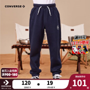 匡威（Converse）Converse 匡威童装男童保暖加绒长裤2023秋冬儿童针织休闲运动裤 藏青蓝(冬季加绒) 150/63(M)