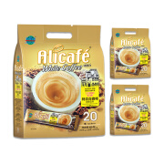 啡特力（Alicafe） 特浓白咖啡马来西亚进口速溶咖啡粉3袋 办公学习休闲便携饮料 特浓20条*3袋