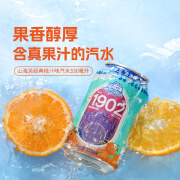 山海关1902经典桔汁味桔子汽水碳酸饮料易拉罐330ml*24罐 330ml*24罐