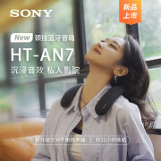 索尼（SONY）HT-AN7颈挂式蓝牙音箱 挂脖音响 舒适佩戴长续航 支持PS5 3D环绕声 可支持杜比全景声 观赛搭档 黑色