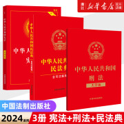 2024适用(3册)宪法+刑法+民法典法律书籍全套2023全新修订中华人民共和国刑法典大字版民法典司法解释宪法实 xp