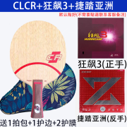 斯帝卡（Stiga）CLCR底板快速进攻纯木底板斯蒂卡clcr乒乓球拍可DIY定制球拍CLCR CLCR+狂飙3+捷踏亚洲2.0 横拍FL(长手柄)