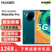 华为 Mate30e Pro 送3C认证40W快充 麒麟990ESoC芯双徕卡 二手手机 青山黛 8G+128G【 尖货 电池健康度100%】 95新