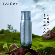 TAIC太可纯钛臻享焖茶杯磁吸盖子双层保温杯子大容量按压出水水杯 瀚海蓝 390ml