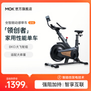 MOKFITNESSMOK(摩刻)-S10动感单车家用健身房智能磁控专业减肥运动器材静音 S10标准版（玄武黑）