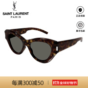 SAINT LAURENT圣罗兰墨镜女猫眼形SL506夏季百搭开车驾驶YSL太阳眼女士七夕礼物 002-琥珀