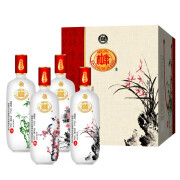 白水杜康浓香型白酒 高度纯粮酒 粮食酿造 中秋礼品 52度 500mL 4瓶 白水杜康梅兰竹菊