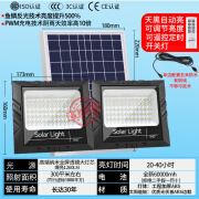 FSL公牛太阳能灯户外庭院灯家用照明灯一拖二农村室外室内强光投光灯 双灯【高配全屏发亮】6000W纳米