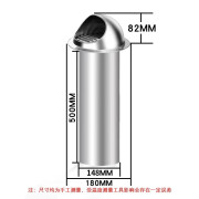 耐坚（NAIJIAN）304不锈钢加长管风帽外墙出风口油烟机排烟管穿墙排气防风罩出风 直径150mmx管长500mm