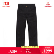 Acne Studios 2024新品 男士丹宁系列高腰直筒休闲牛仔裤 黑色 B00314 AXI 30/S