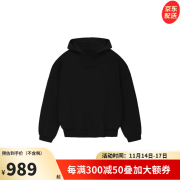 FEAR OF GOD Essentials FW23 云系列秋冬连帽加厚保暖卫衣男款奢侈品潮牌 Jet Black玄青黑 M