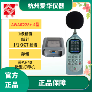 爱华AWA6228+积分统计存储1/1/3OCT频谱声级计噪音噪声测试检测仪 统计+1/1OCT+存储 +AH40