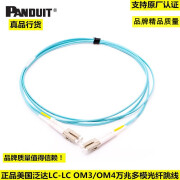 泛达（PANDUIT）PANDUIT LC-LC OM3/OM4 多模万兆双工双芯跳线光纤线 OM3-OM3 1m