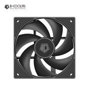 ID-COOLING12CM机箱风扇 黑色无光 FDB轴承 PWM温控散热 适用电脑CPU水冷风冷散热器改装 AF-125 无光黑色款