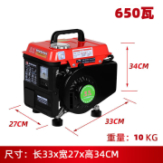 朗电便携式汽油发电机家用1000W220单相伏小型迷你户外低静音车载变频 全铜变频650W10公斤