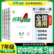 2024春名校课堂七年级上下册语文数学英语物理道德历史生物地理初中同步练习册单元测试卷初一初二初三随堂练习综合训练巩固作业 2024春【七年级下册】 【数学】人教版RJ