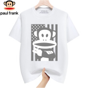 大嘴猴（paul frank）2024夏季短袖T恤短袖情侣纯棉圆领时尚 白色 S（80105斤）