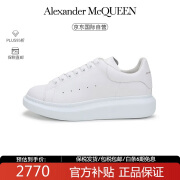 亚历山大.麦昆（ALEXANDER MCQUEEN）运动鞋百搭厚底增高休闲牛皮小白鞋男鞋 553680 WHGP5 43