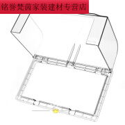 圣洛克插座防水罩加高加大型新款双86插座防水盒加高加大双位粘贴式漏电 开关防溅盒