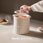 立时 OLAYKS.电饭煲新型迷你电饭煲1一2人一人迷你电饭锅小型1.2L1-2人3-4人2024新款 陶白色 1.2L