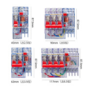 上海人民企业（集团）有限公司DZ47LE-10A 16A 32A 63A小型漏电保护器透明壳空开带漏保 50A 2P