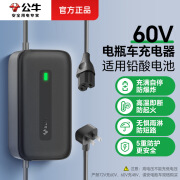 公牛（BULL）公牛智能防过充电动车电瓶车电车充电器60V72V铅酸电 电动车防过充60V3A全长2米 国标