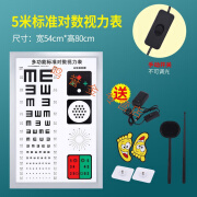 邦惠贝 LED多功能视力表灯箱led 5米2.5米多功能医用标准对数E字视力表灯箱 5米标准对数视力表【手动款】