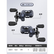 卡斯丁【新品】翔鲨远投水滴轮鱼线轮重障大物远投轻雷水滴轮路亚 翔鲨(小蓝鲨)远投水滴轮【专利临 其他 x 左手型