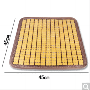 驰航夏季汽车坐垫竹片凉垫夏天麻将凉席单片座垫冰凉透气汽车通用 竹片C黄色/一片
