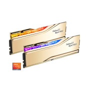 芝奇（G.SKILL）皇家戟 32GB (2 x 16GB) DDR5 6000频率 AMD专用内存条 台式机RGB灯条 金色 6000频率 C30时序 32GB 1条套条